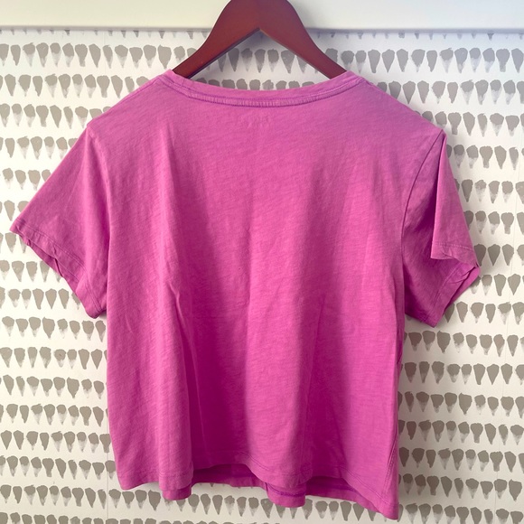 Athleta pink cropped tee - size large - Picture 4 of 5